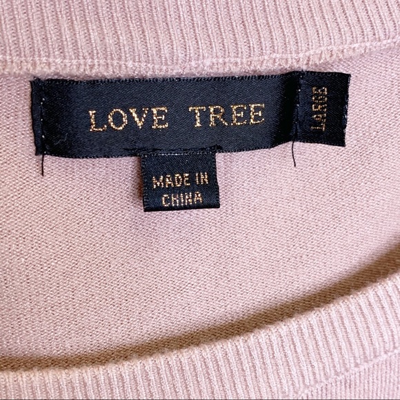 Love Tree Pink Ruffle Sleeve Pullover Sweater Barbie - Picture 5 of 6